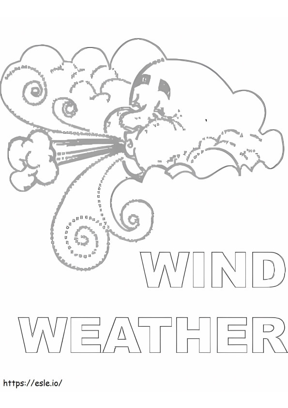 Wind Weather coloring page