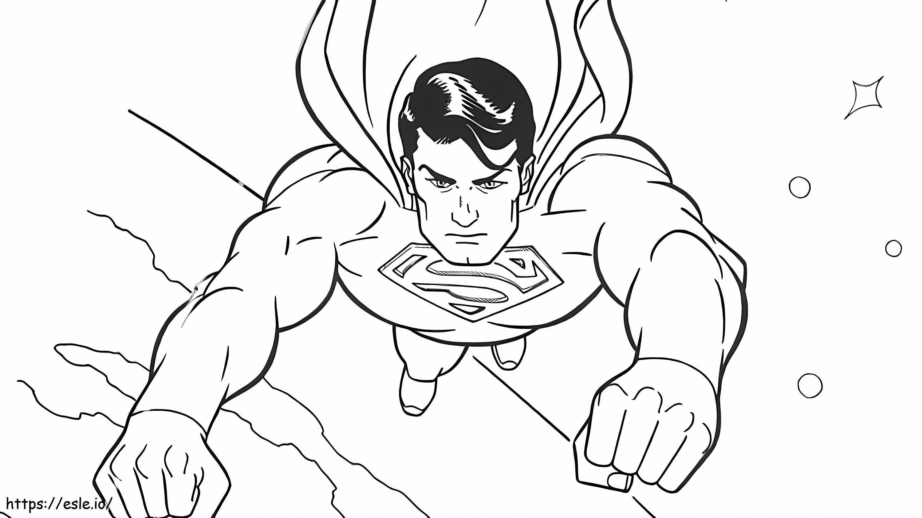Superman básico para colorear