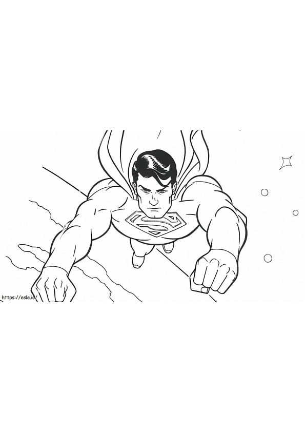 Basic Superman coloring page