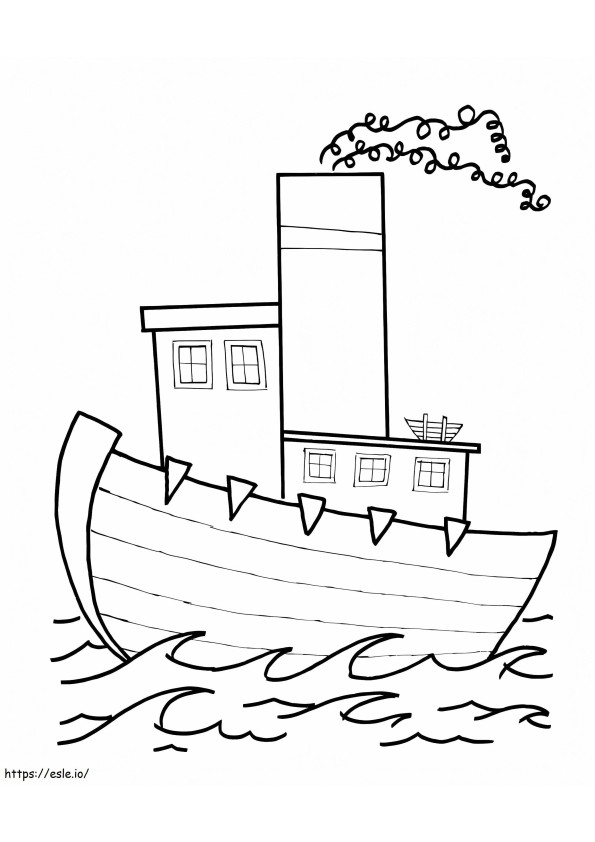 Free Printable Boat coloring page