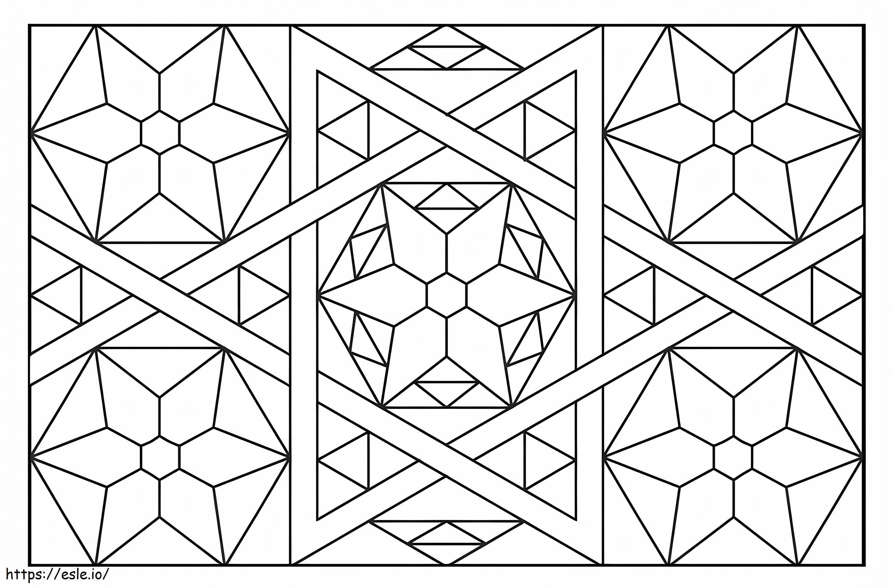 Monreale Cathedral Tile Mosaic coloring page