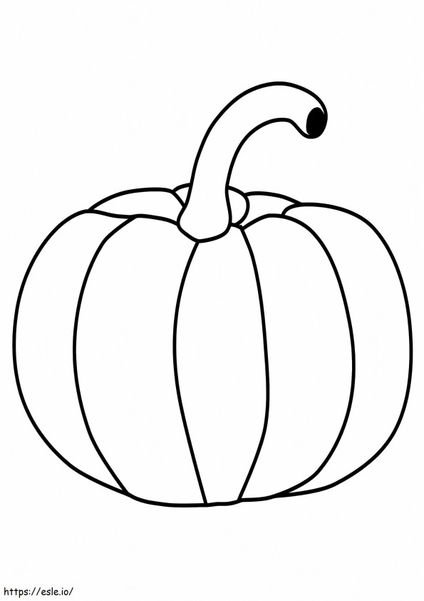 Basic Pumpkin coloring page