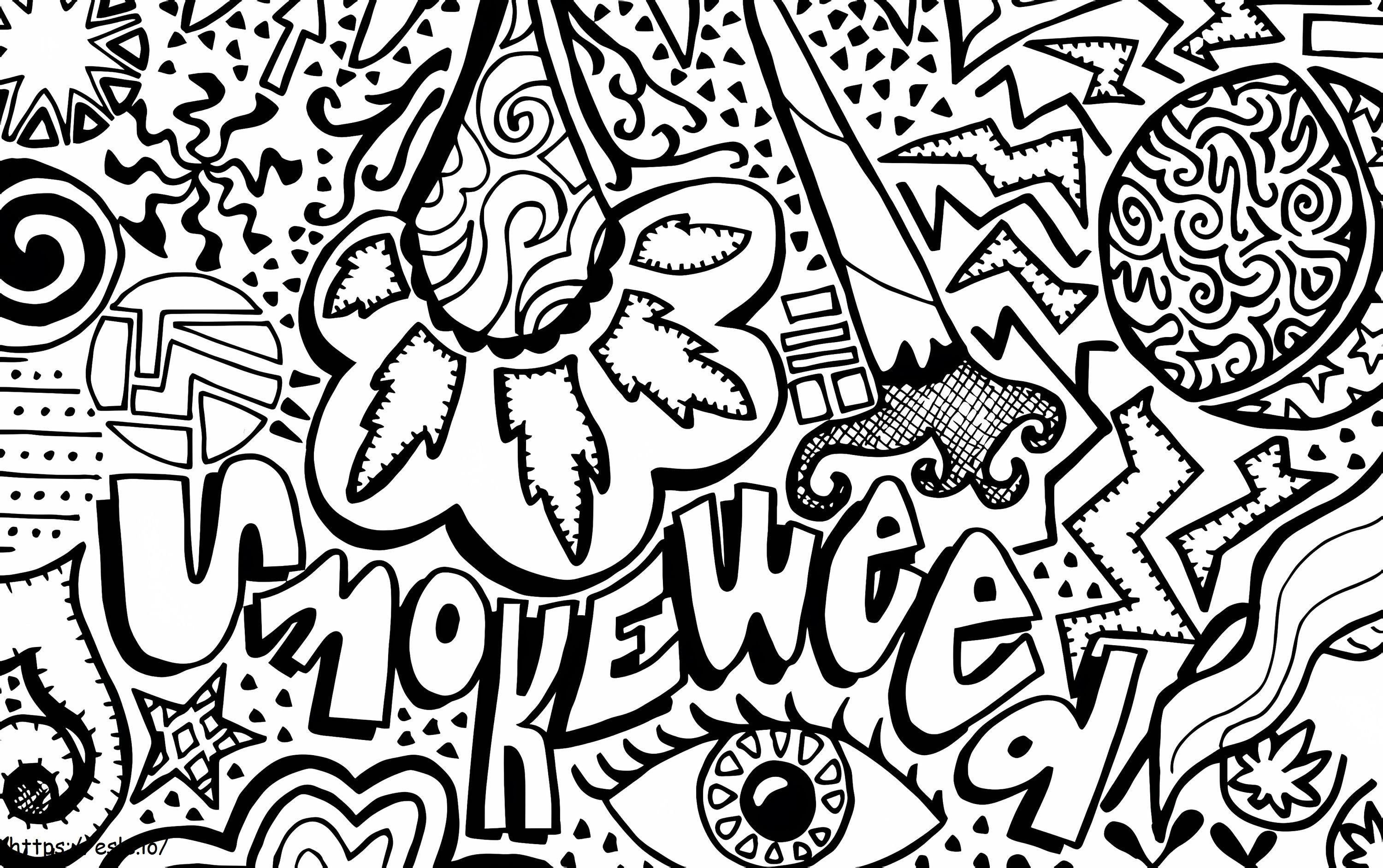 Stoner 3 coloring page