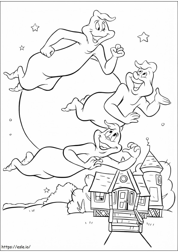 1534389216 The Ghostly Trio A4 coloring page