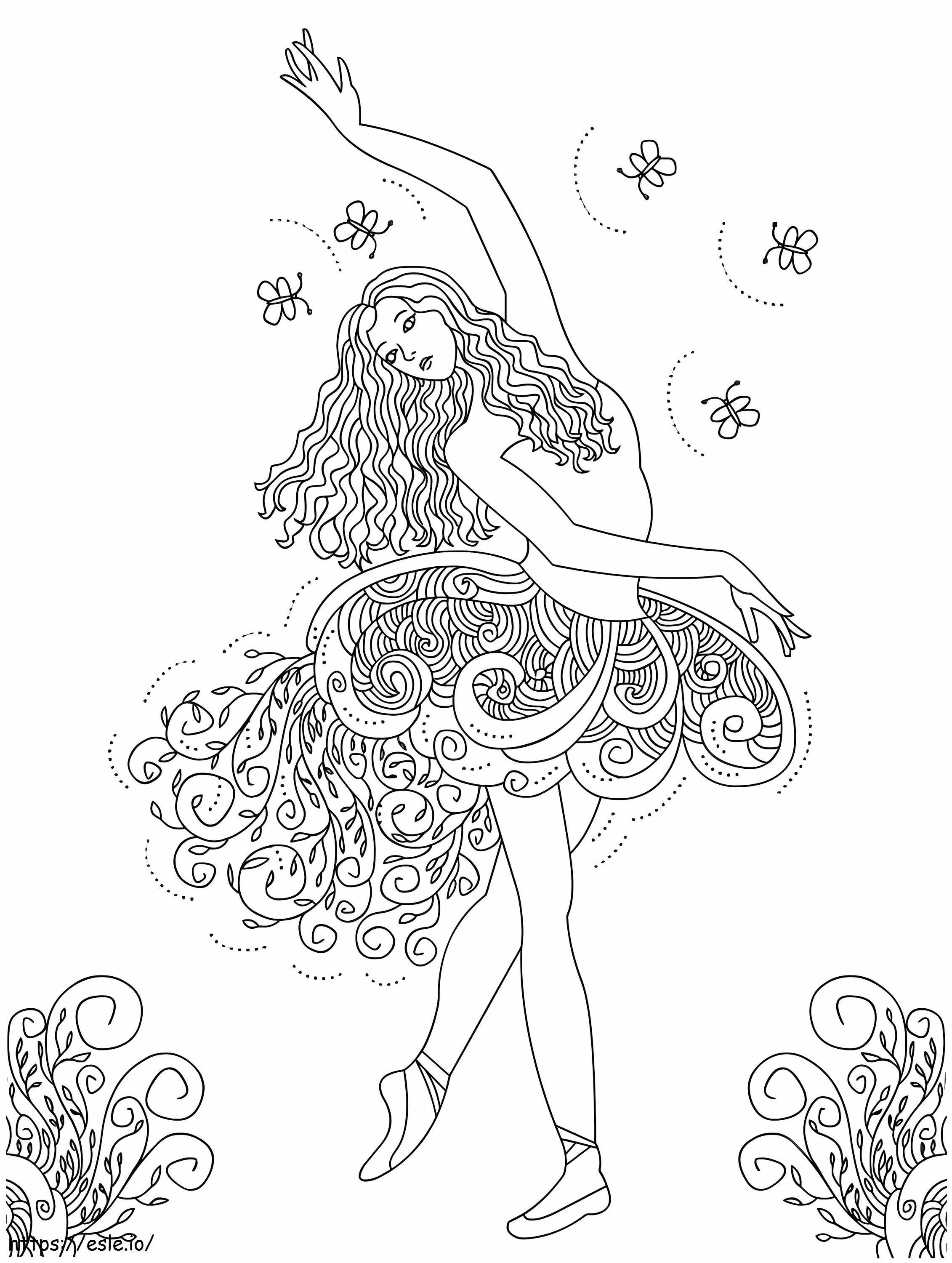 Ballet 4 coloring page