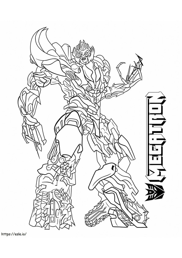 Megatron In Movie coloring page