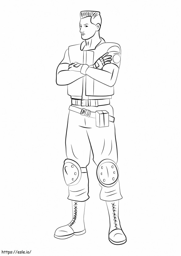 Richard Aiken From Resident Evil coloring page