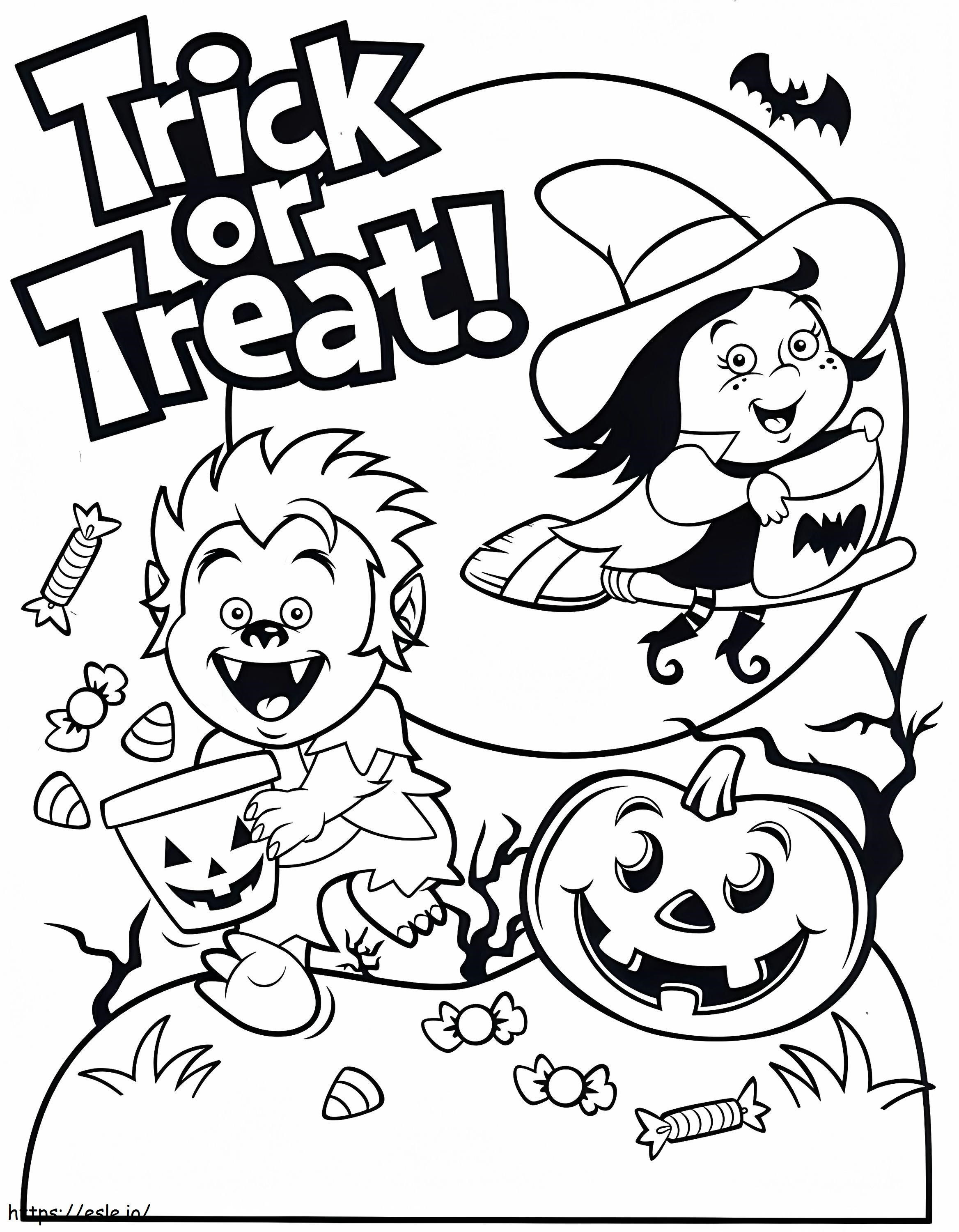 1539691496 Trick Or Treat Bag Party Free Printable Ideas Page coloring page
