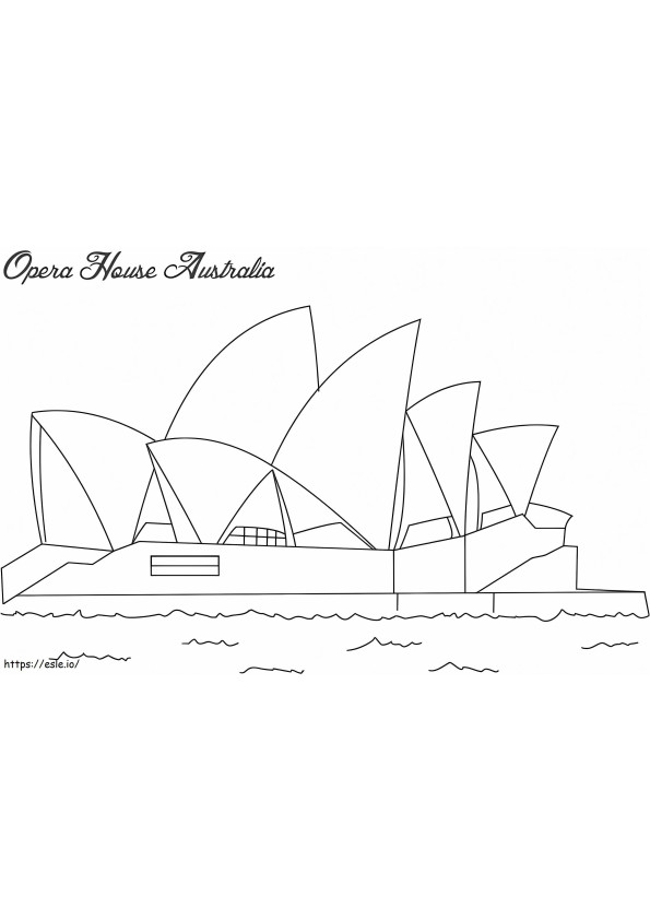 Gedung Opera Sydney 4 Gambar Mewarnai