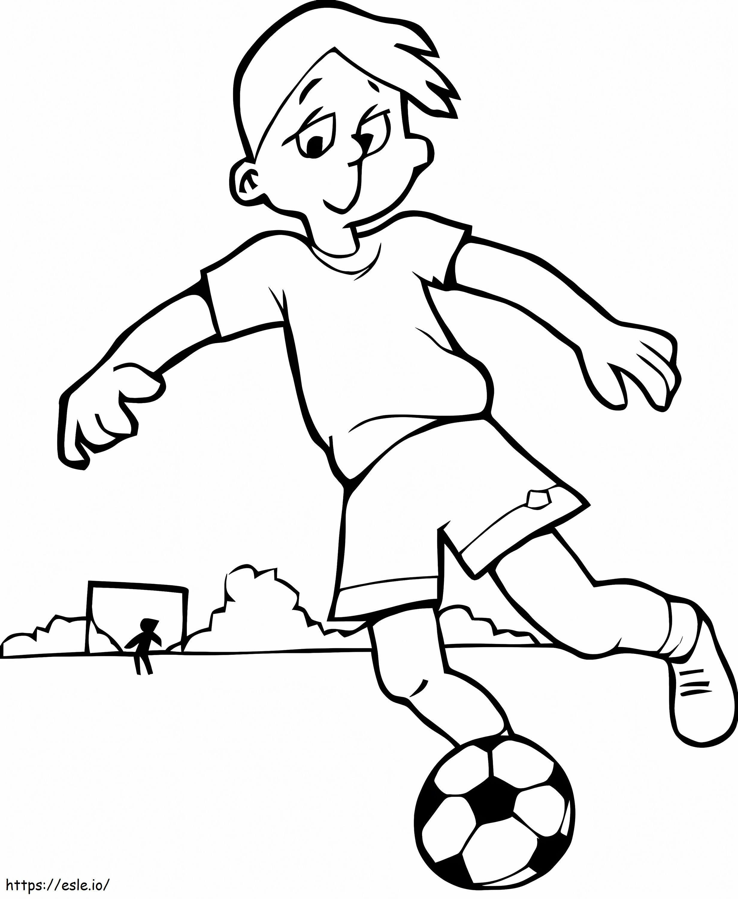 Coloring For Kids Soccer 9840 coloring page