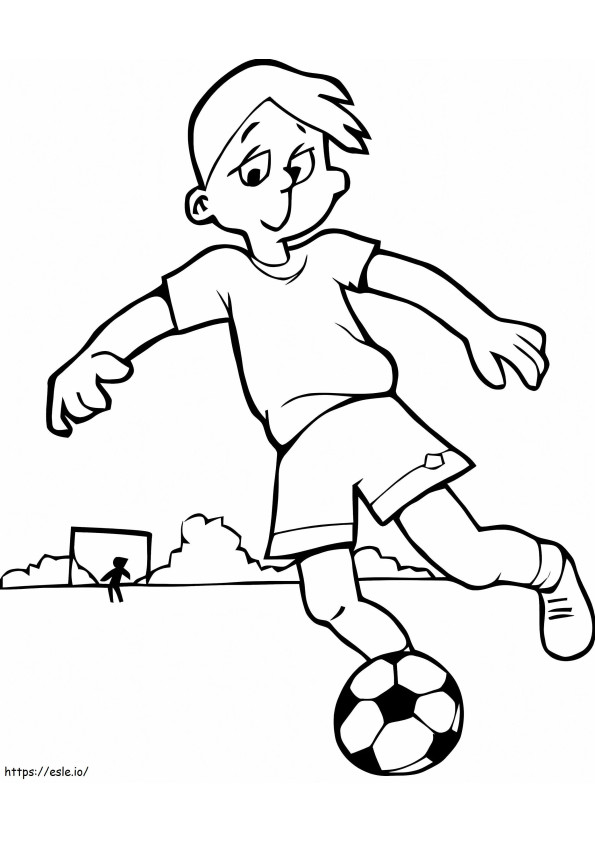 Colorir Futebol Infantil 9840 para colorir