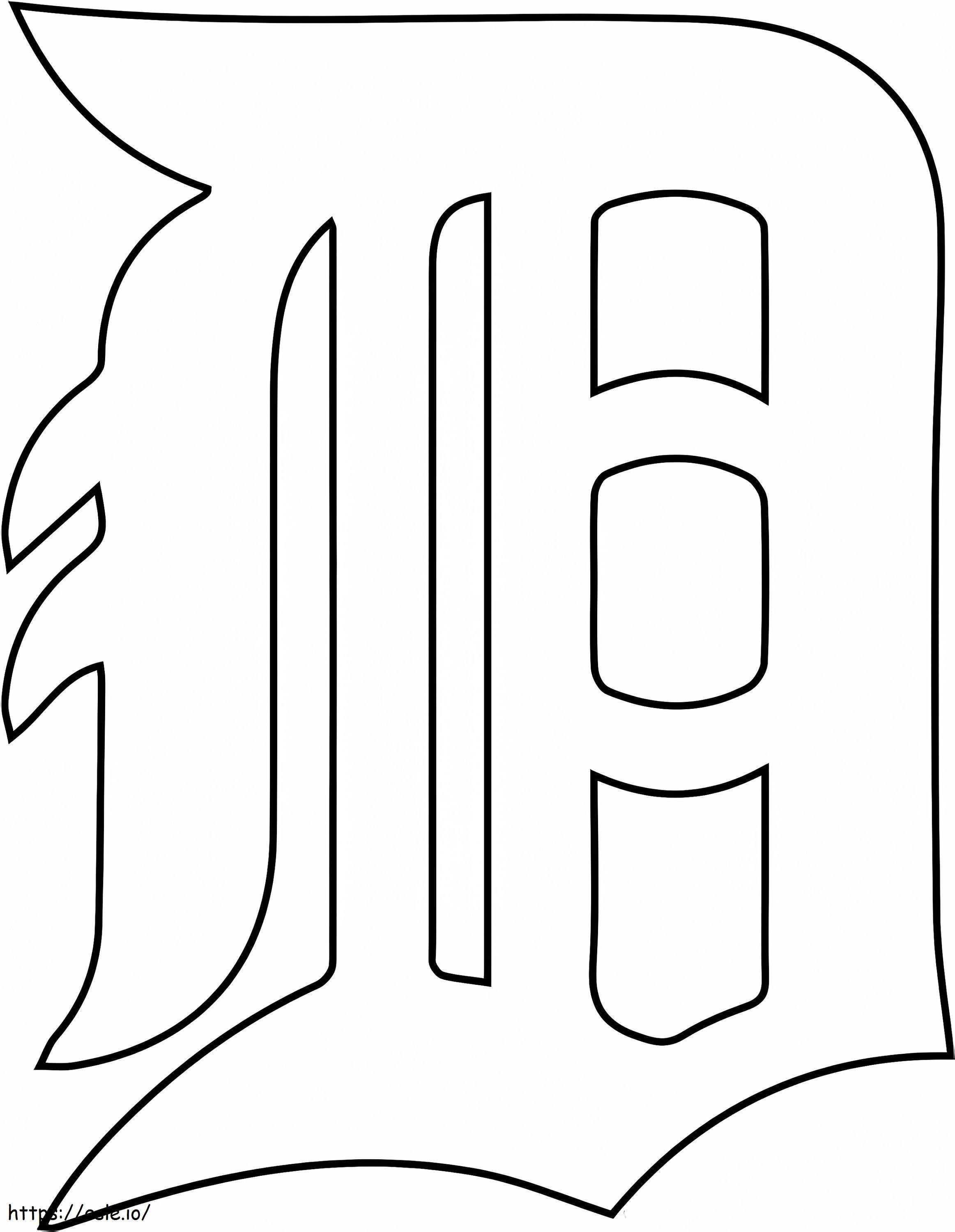 Logotipo de los Tigres de Detroit para colorear