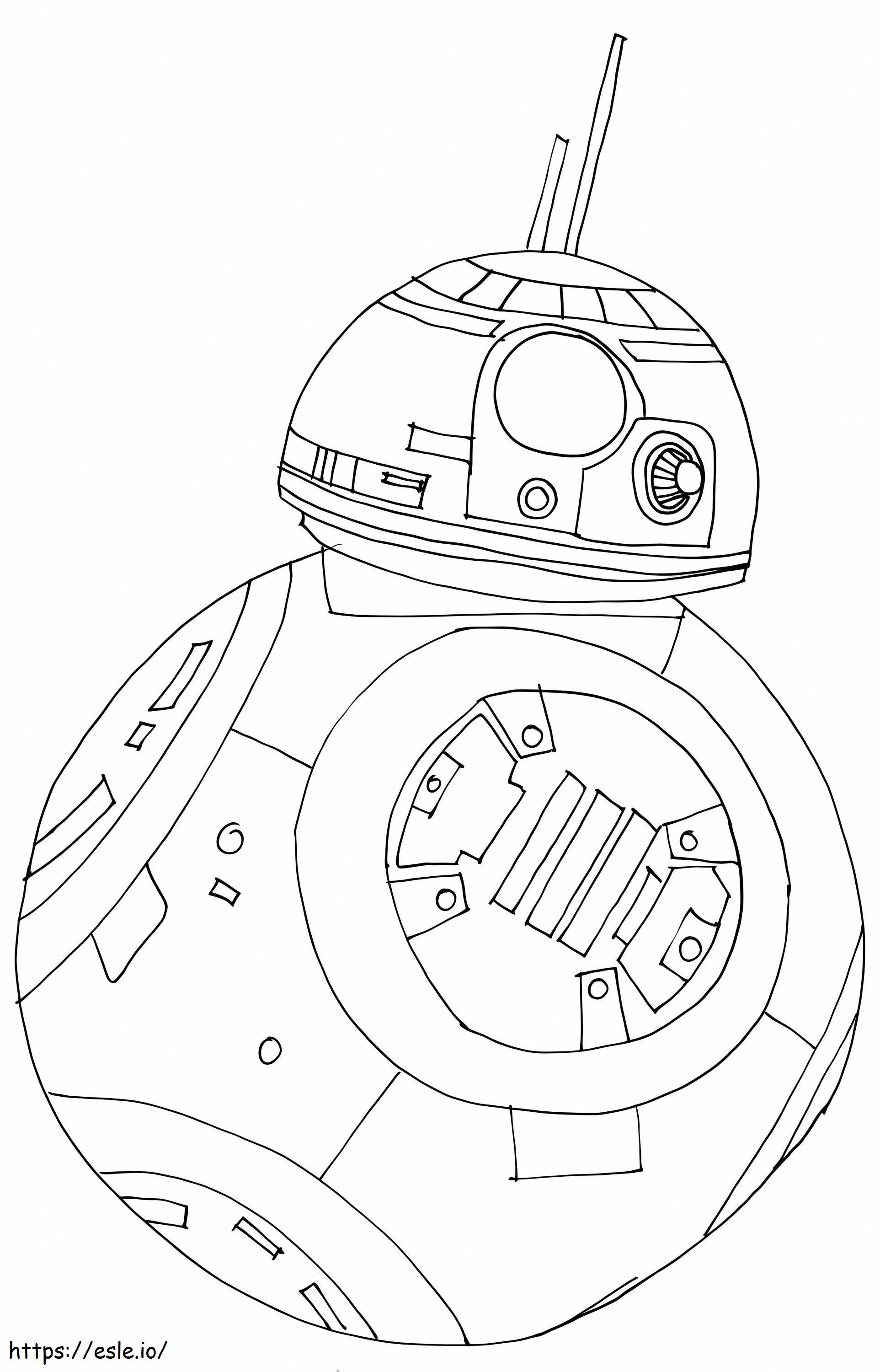 BB 8 Droid Star Warsista värityskuva