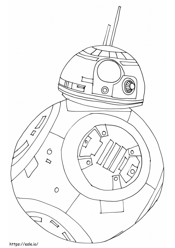 BB 8 Droid Star Warsista värityskuva