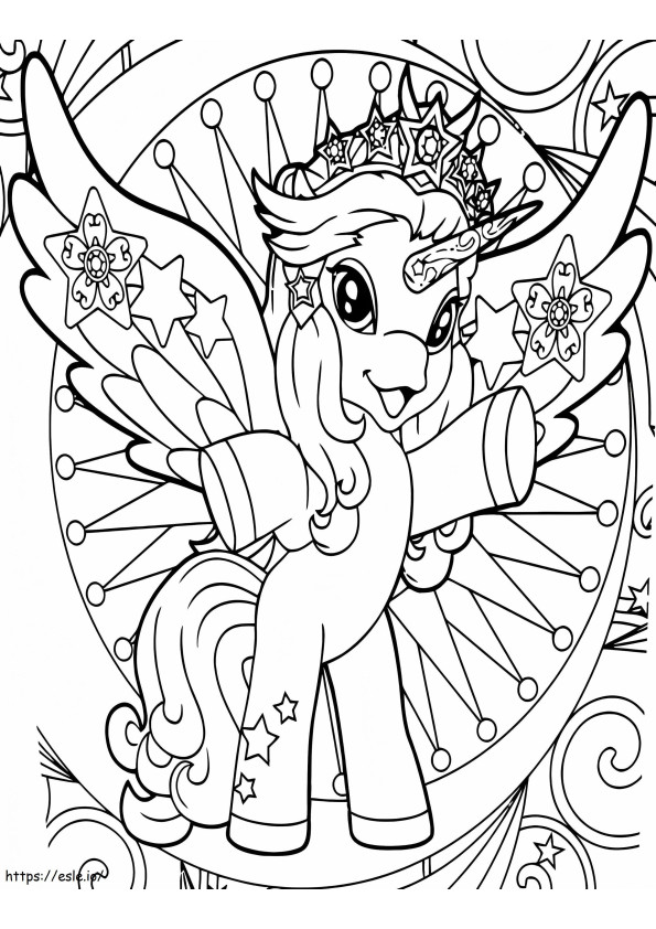Happy Filly Funtasia coloring page