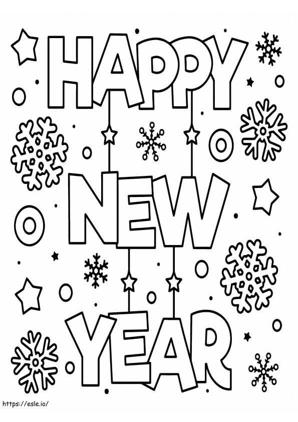 Happy New Year Coloring 12 coloring page