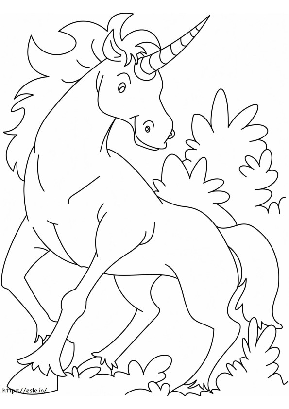 Adorable Unicornio 4 para colorear