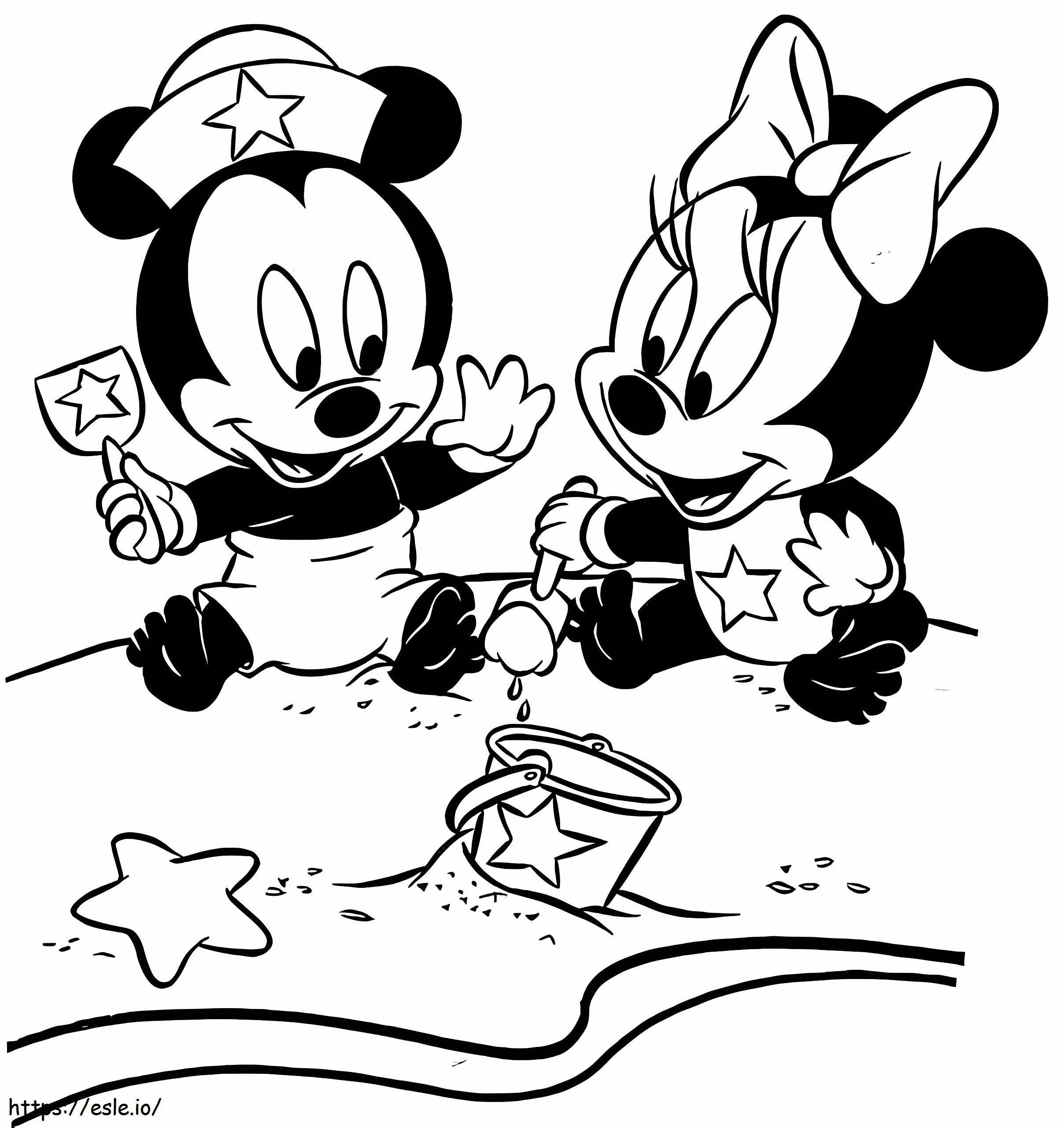 Free Printable Disney Babies coloring page