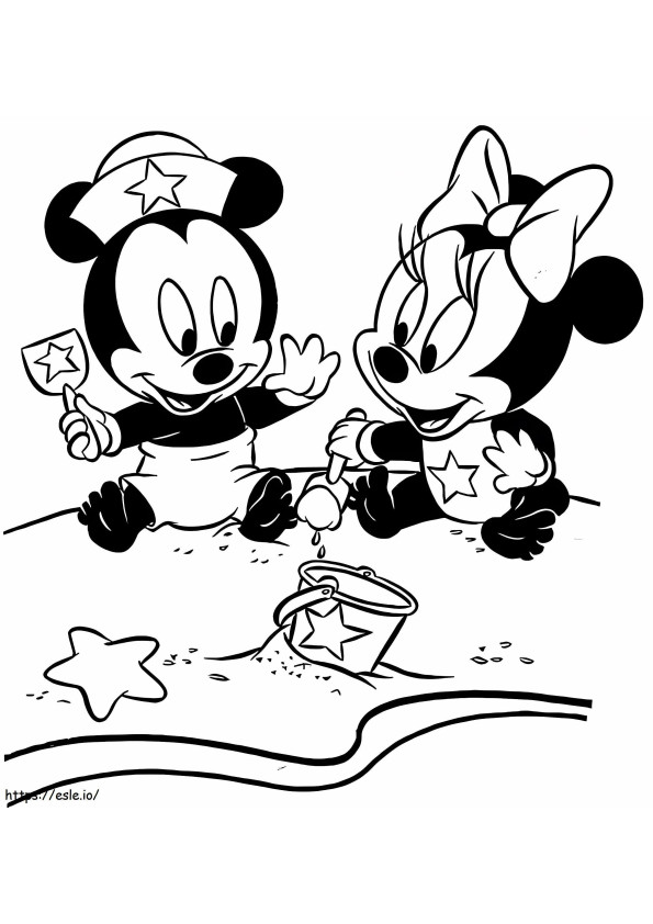 Free Printable Disney Babies coloring page