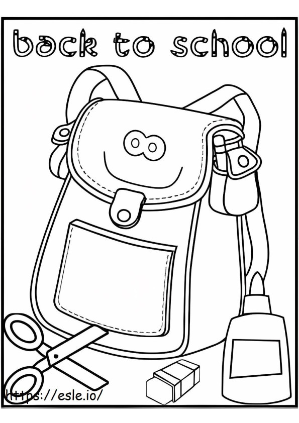 Back To School 3 coloring page
