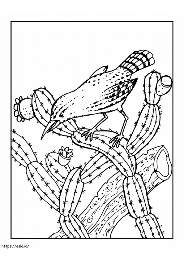Cactus 3 coloring page