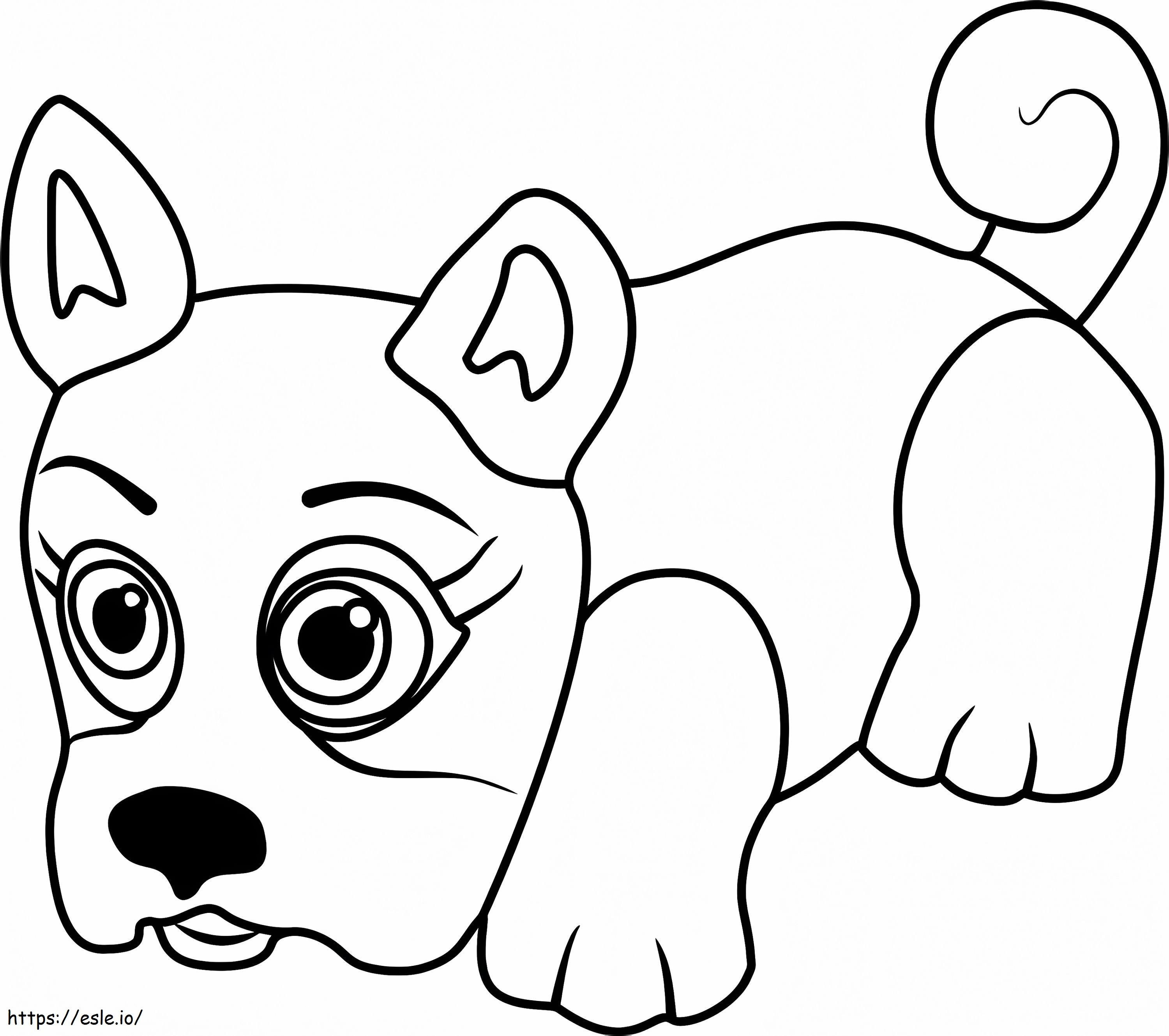 Desfile de animais de estimação do Bulldog Francês para colorir