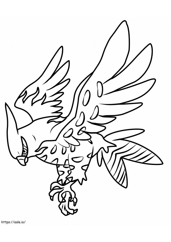 Coloriage Pokémon Talonflamme à imprimer dessin