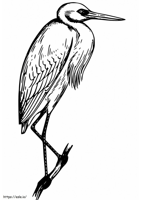 Heron 4 coloring page