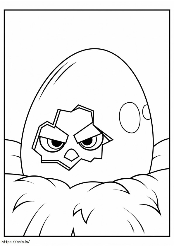 Yumurtadaki Kızgın Kuş boyama