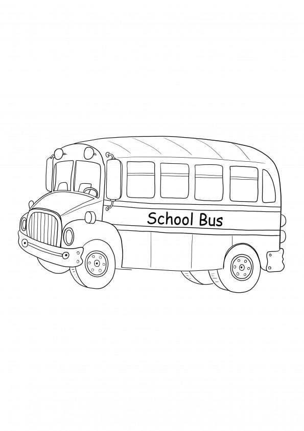old school bus download and free printing