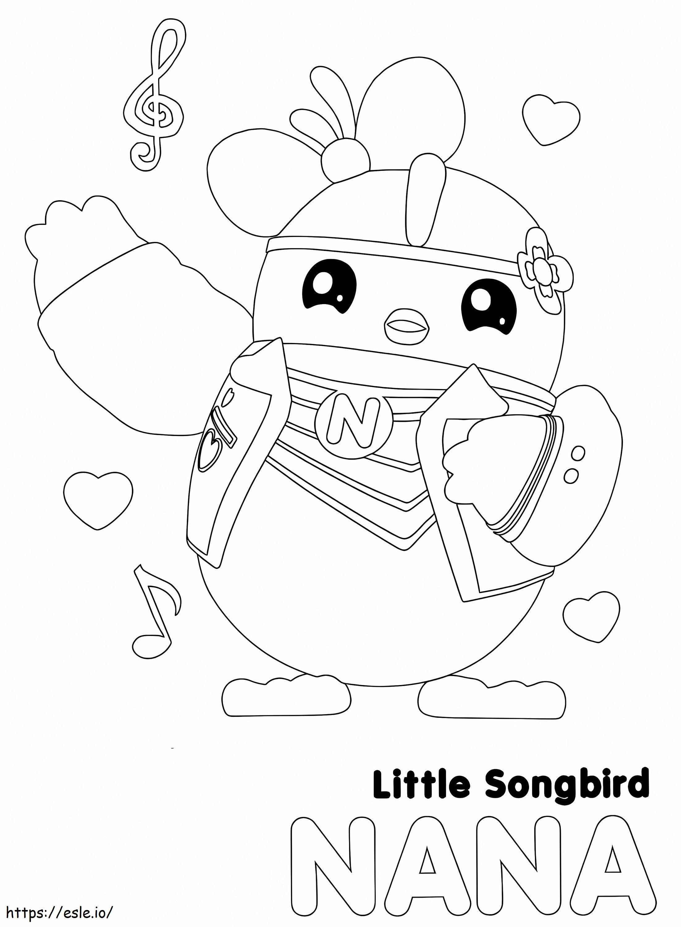 Little Songbird Nana coloring page