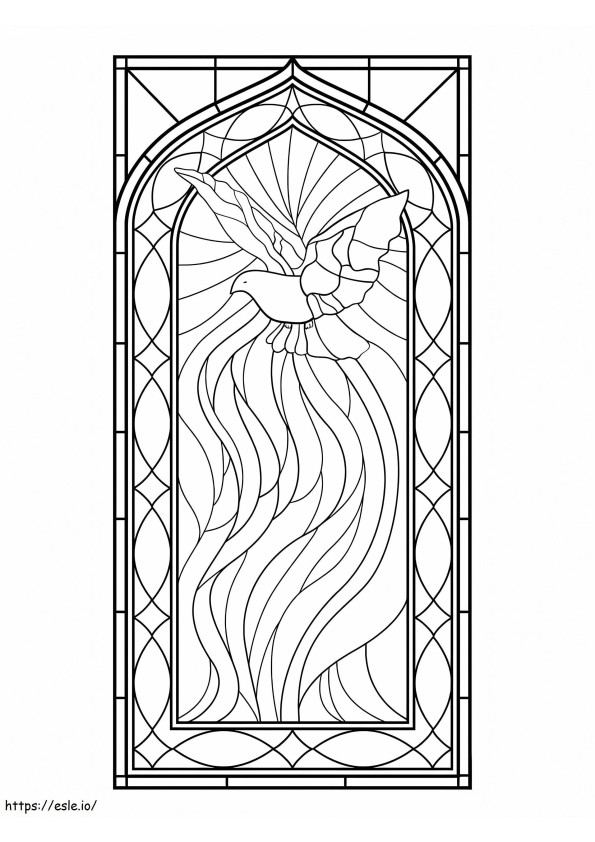 Stained Glass Window 3 coloring page
