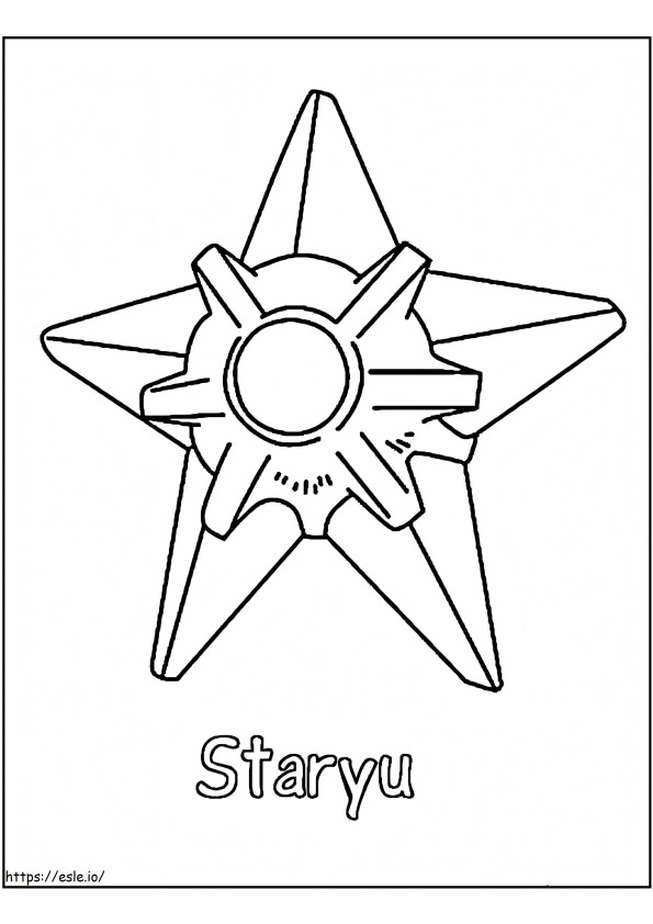 Staryu não é Pokémon para colorir