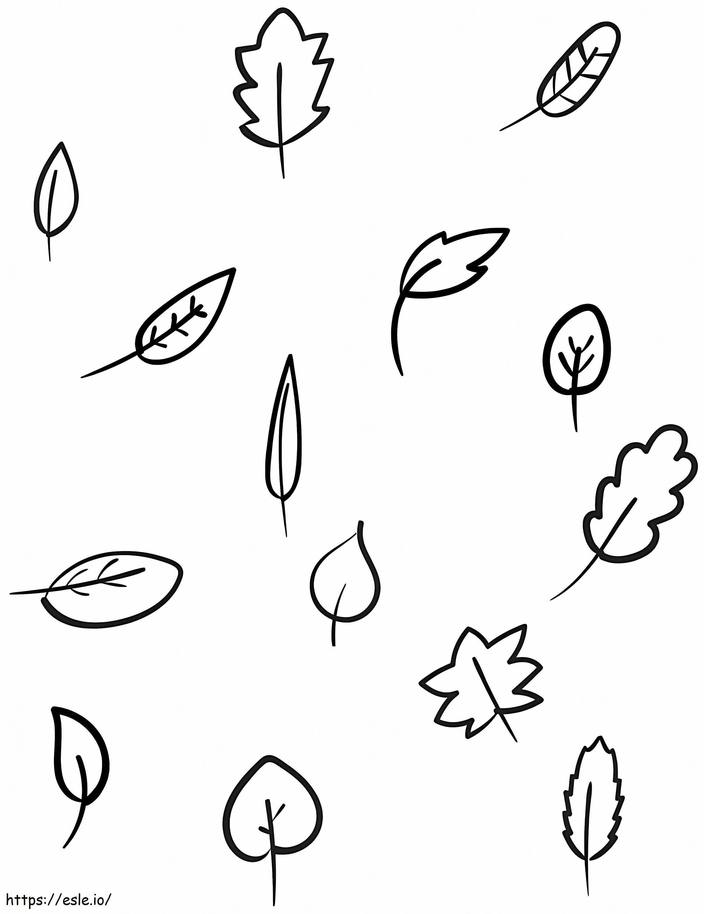 Herbstblätter 3 ausmalbilder