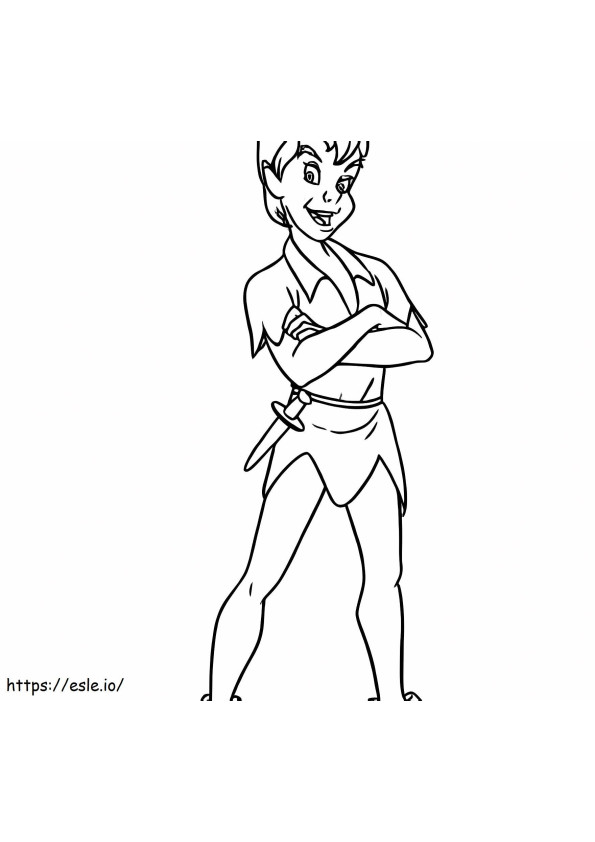 Peter Pan Body coloring page