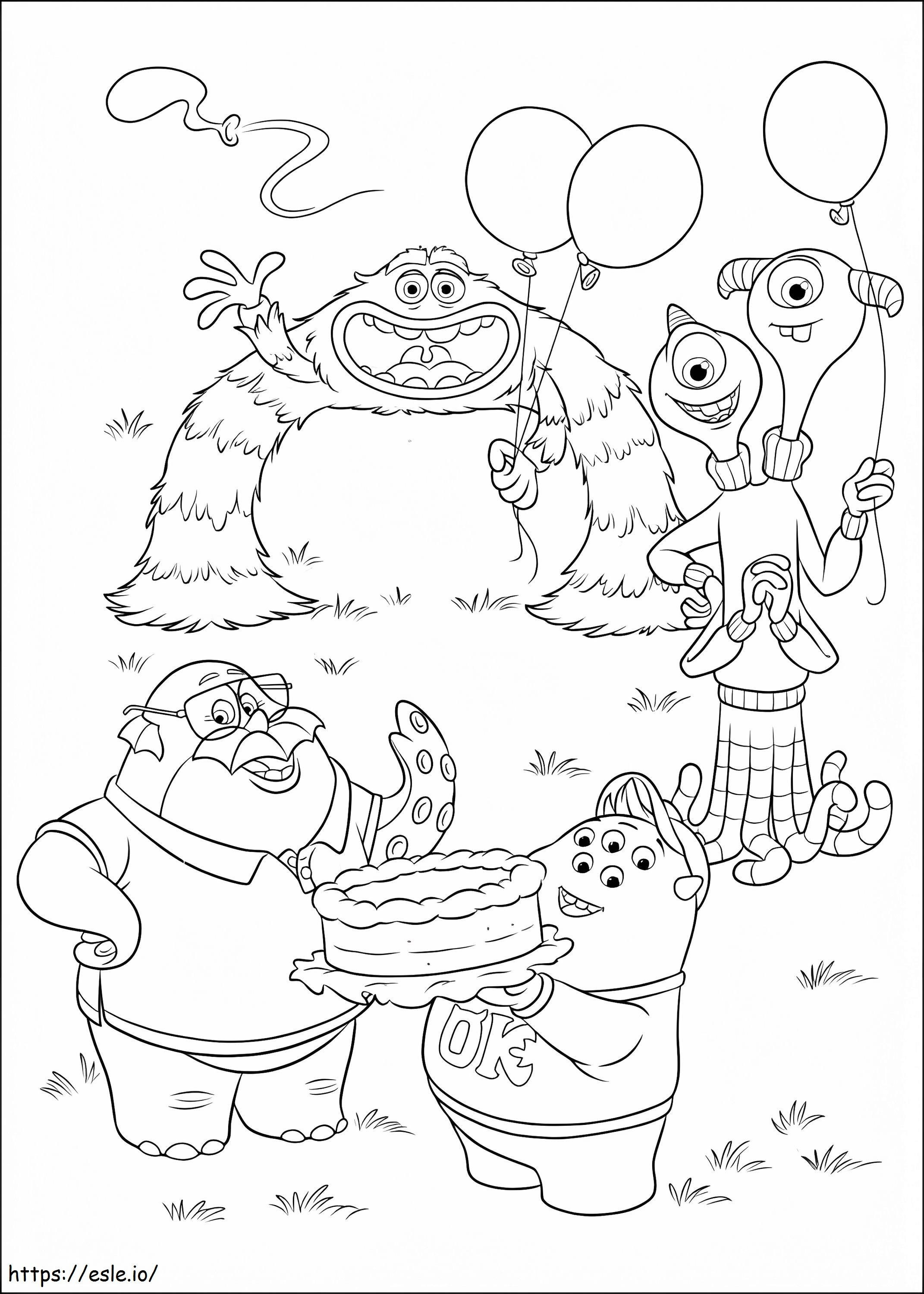 Free Monsters University coloring page