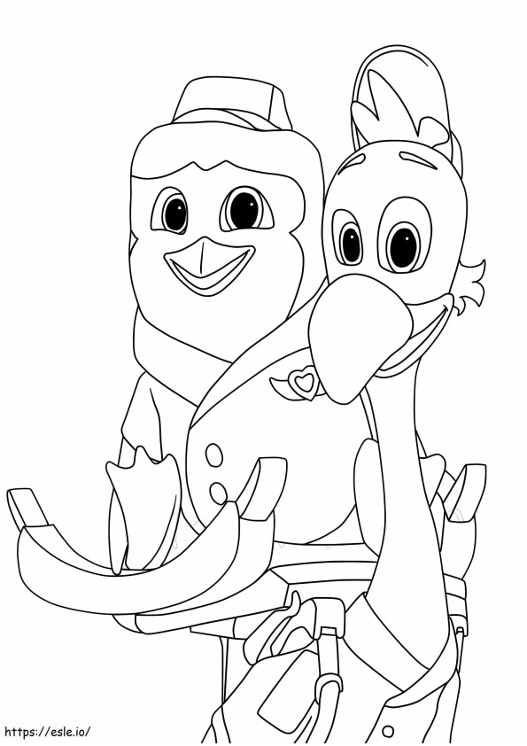 Pip And Freddy 1 coloring page