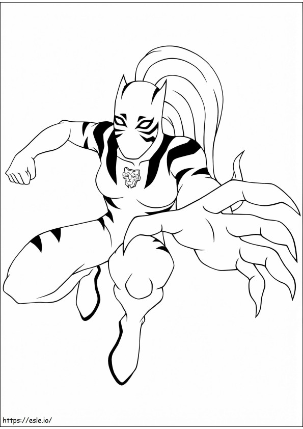 1533960126 White Tiger Moving A4 coloring page
