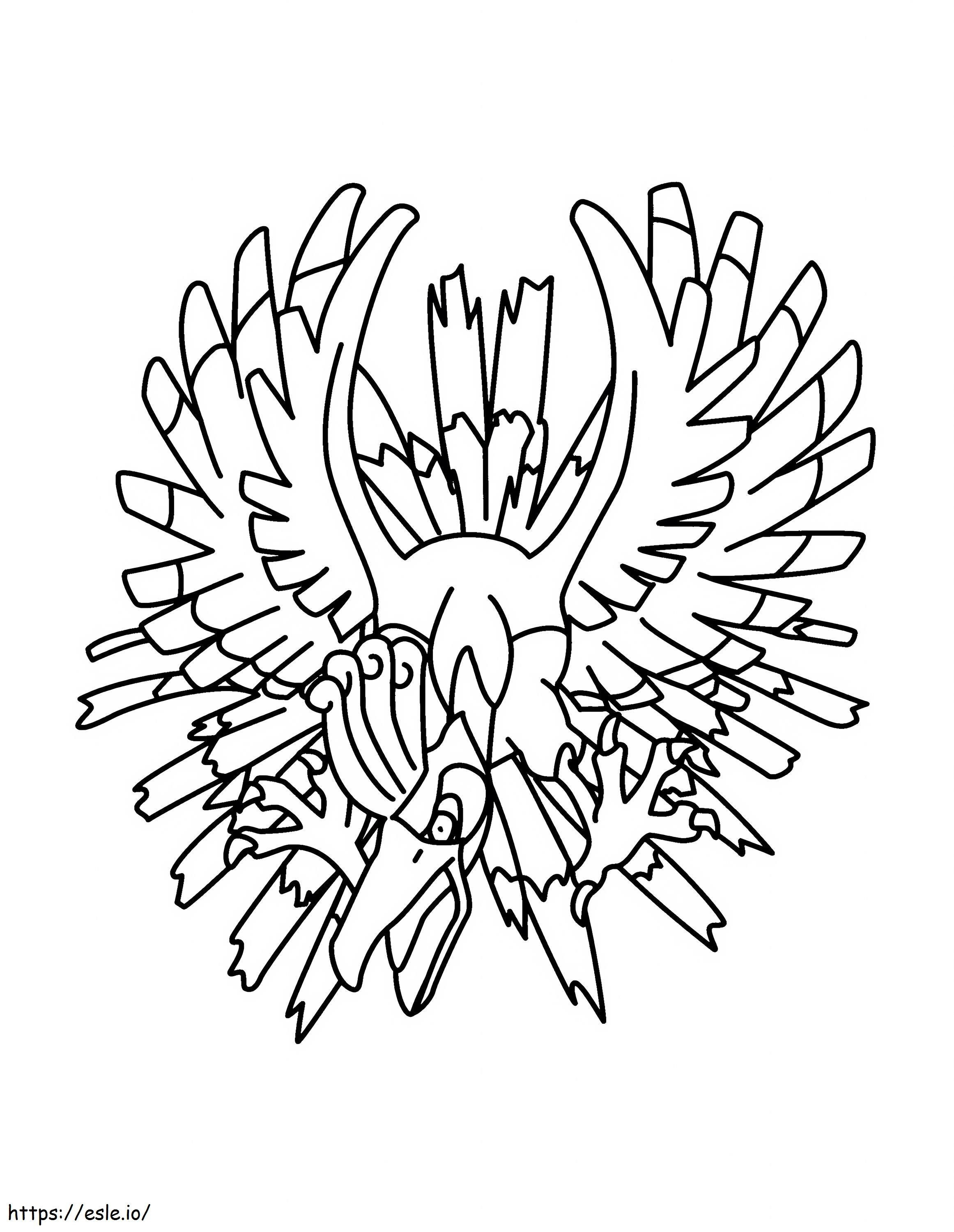 Ho Oh 5 Scaled coloring page