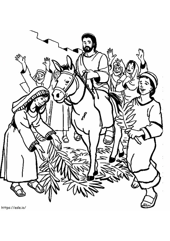 Palm Sunday 4 coloring page