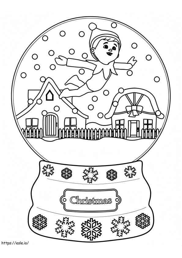 Elf On The Shelf 2 coloring page