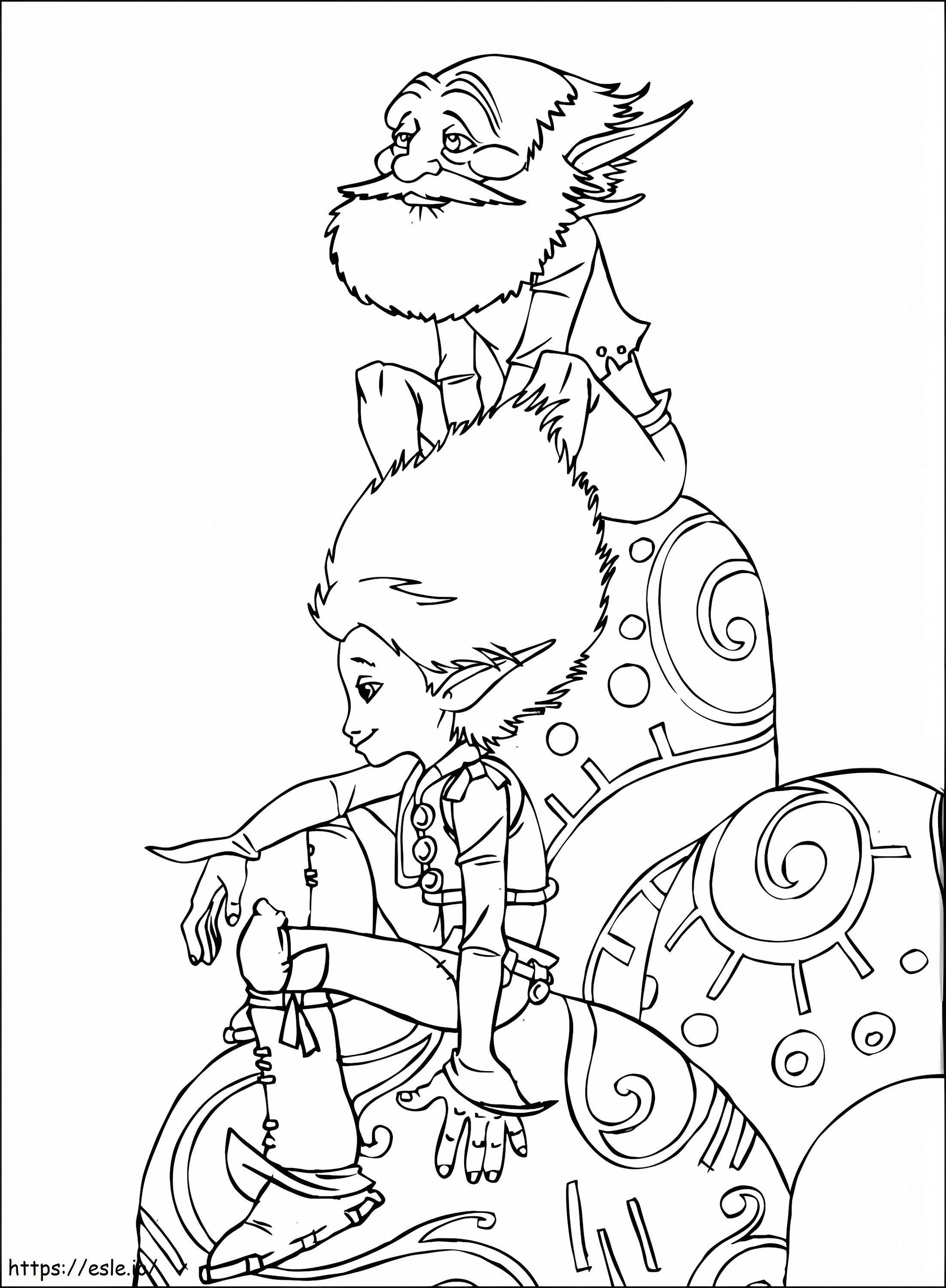 1533521968 Arthur And Archibald Sitting A4 coloring page