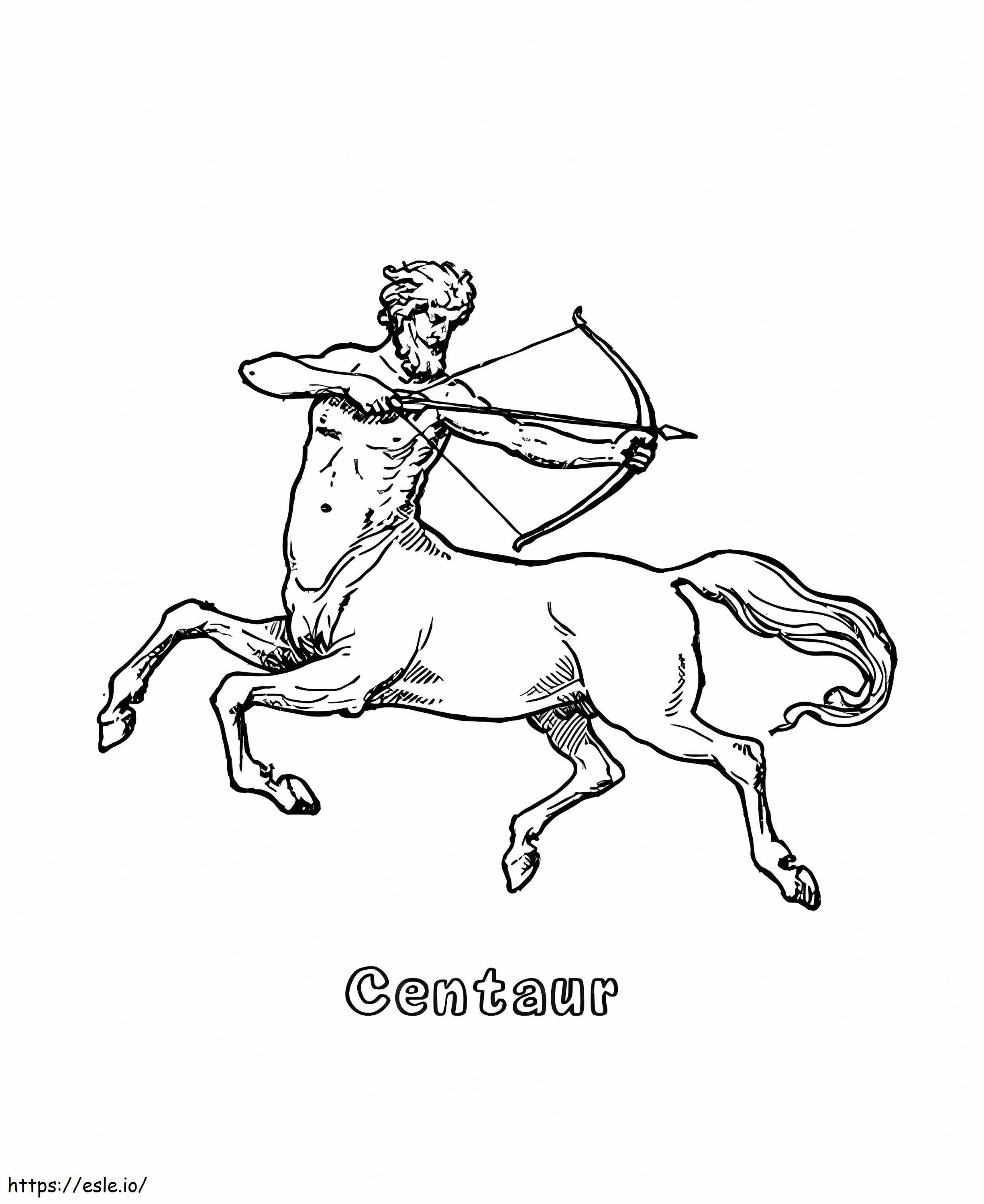 Printable Centaur coloring page