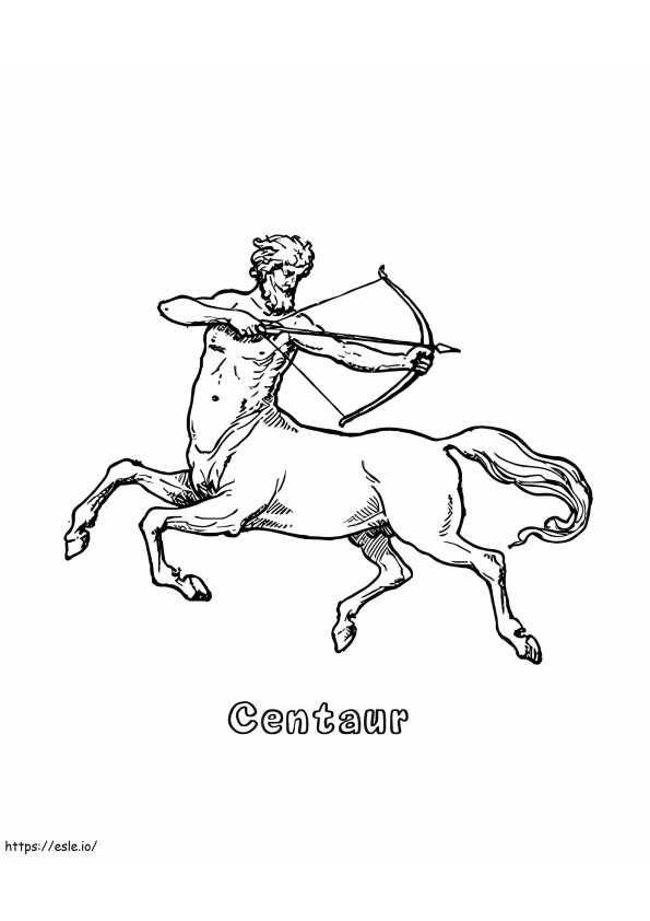Centaur yang dapat dicetak Gambar Mewarnai