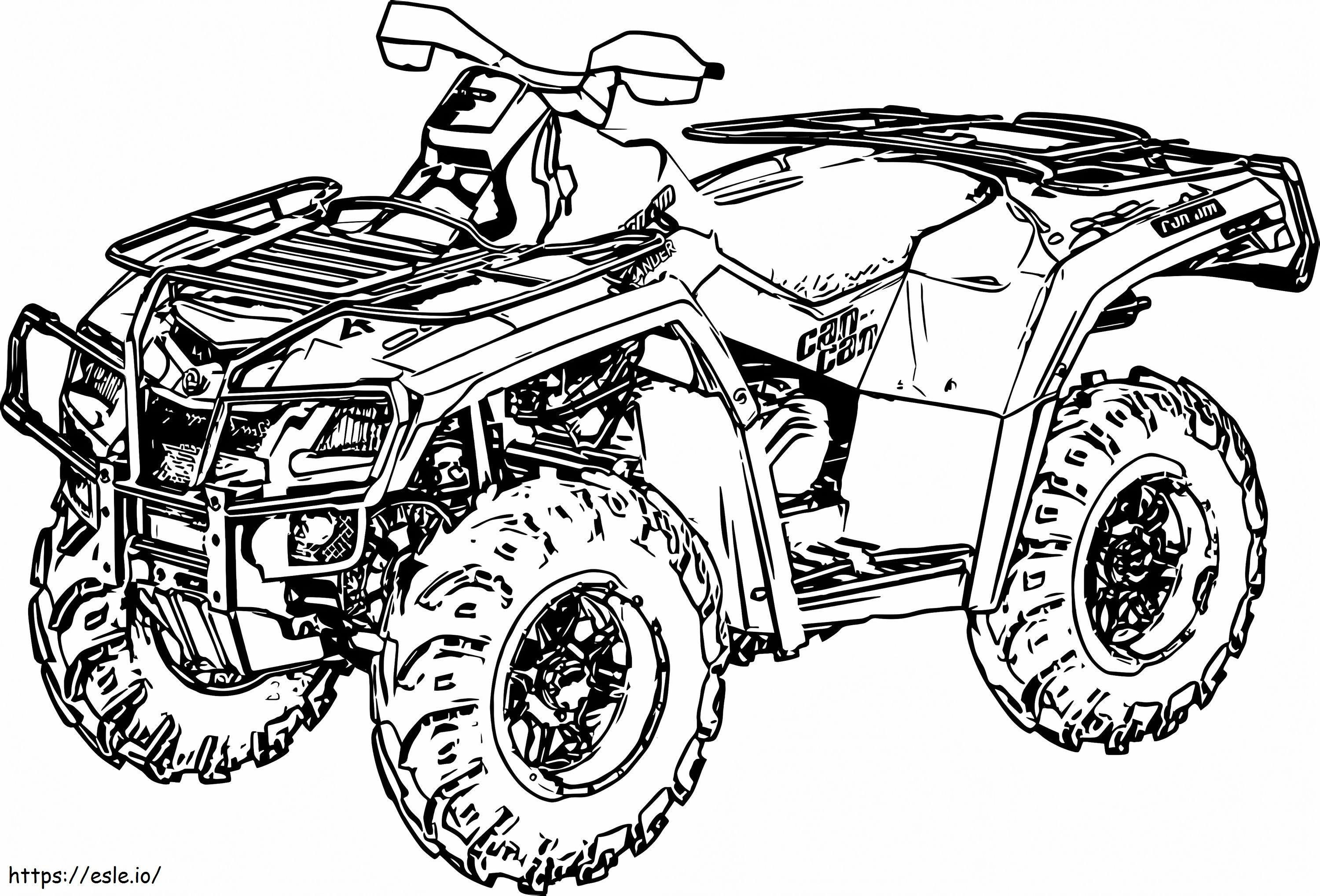 Cool ATV coloring page
