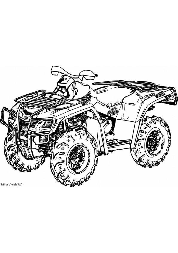 Cool ATV coloring page