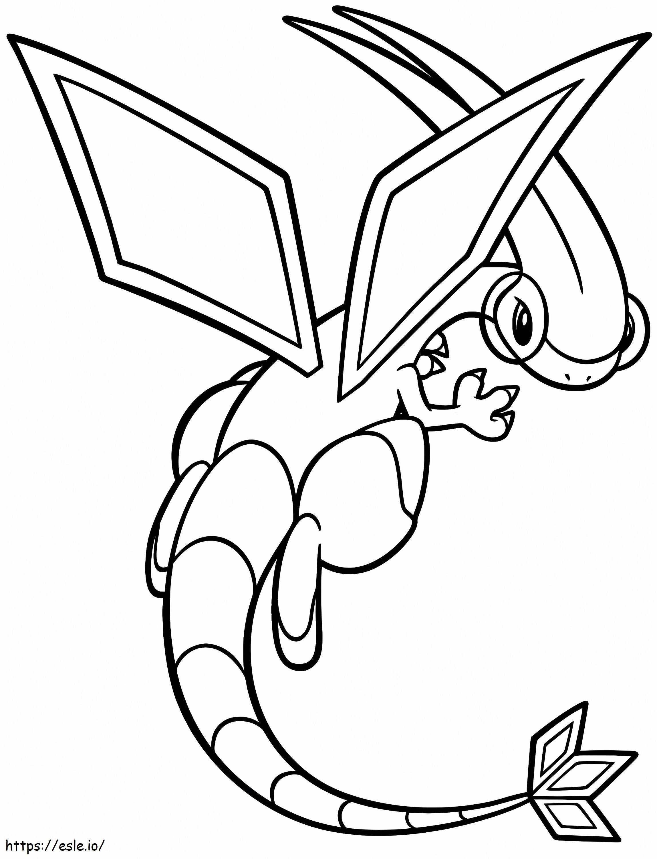 Flygon A Pokemon coloring page