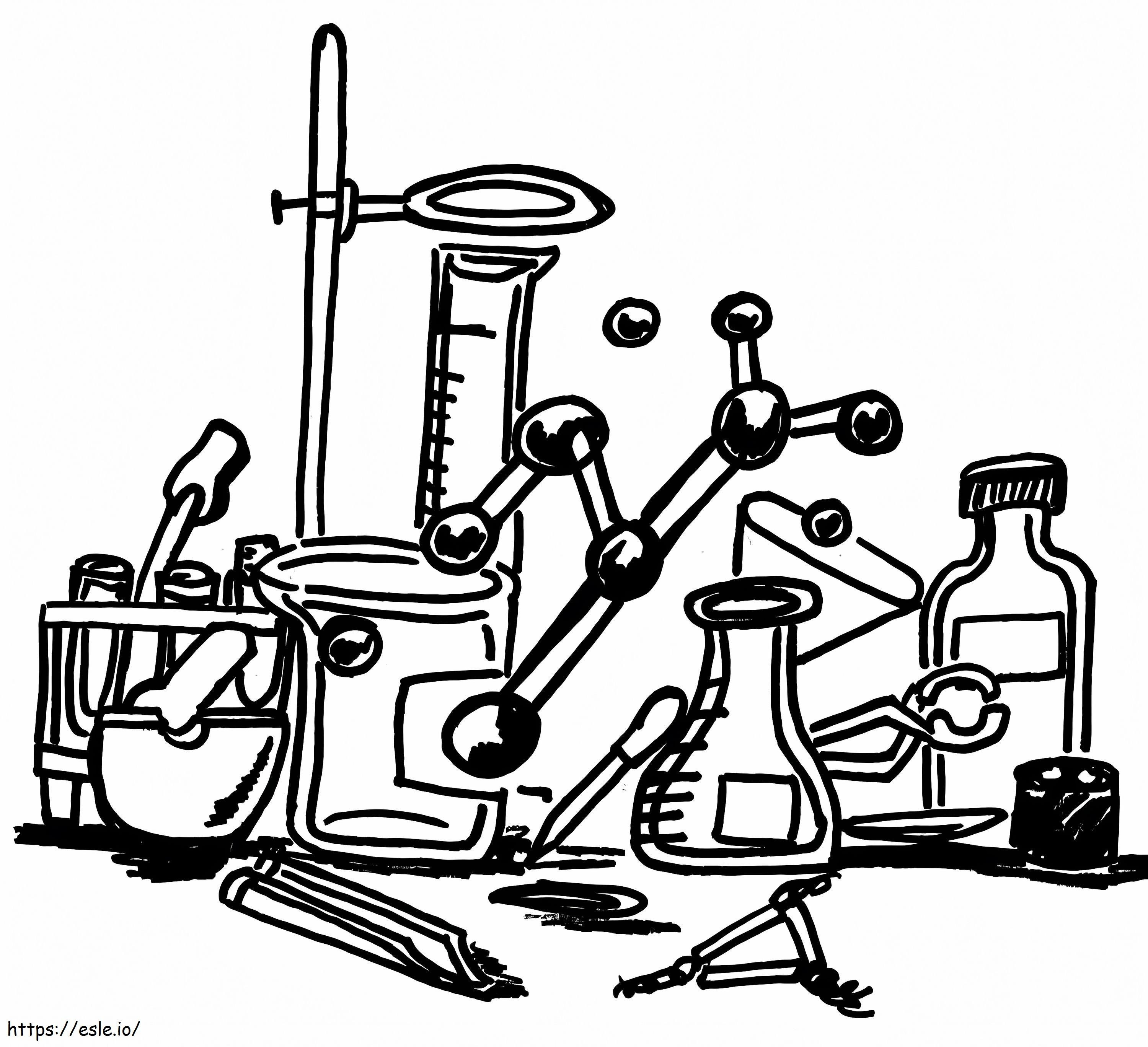 Science Lab coloring page