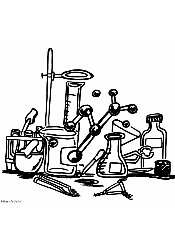 Science Lab coloring page