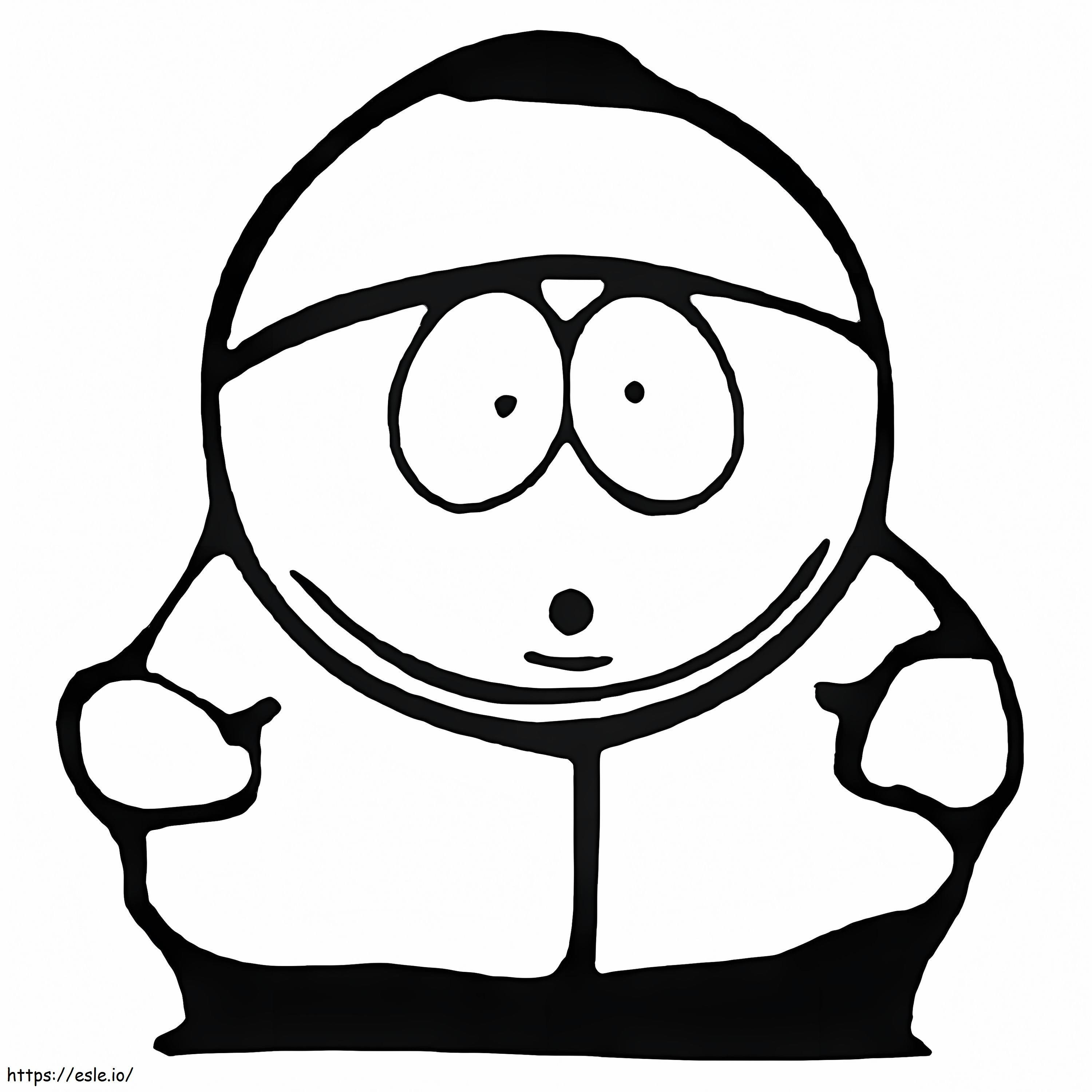 Funny Eric Cartman coloring page